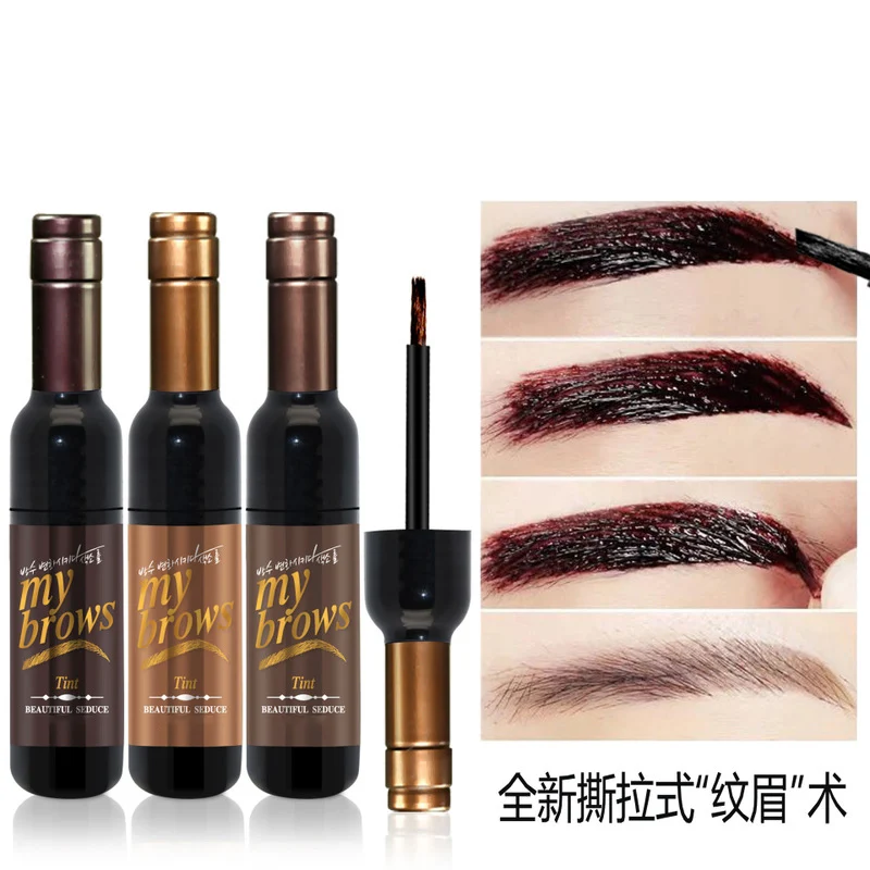 Private label eyebrow tattoo Eyebrow gel peel off eyebrow tint