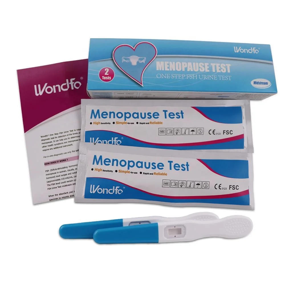 
 WONDFO одношаговый FSH (фолликулостимулирующий гормон) анализ мочи в среднем потоке 2 т/коробка  