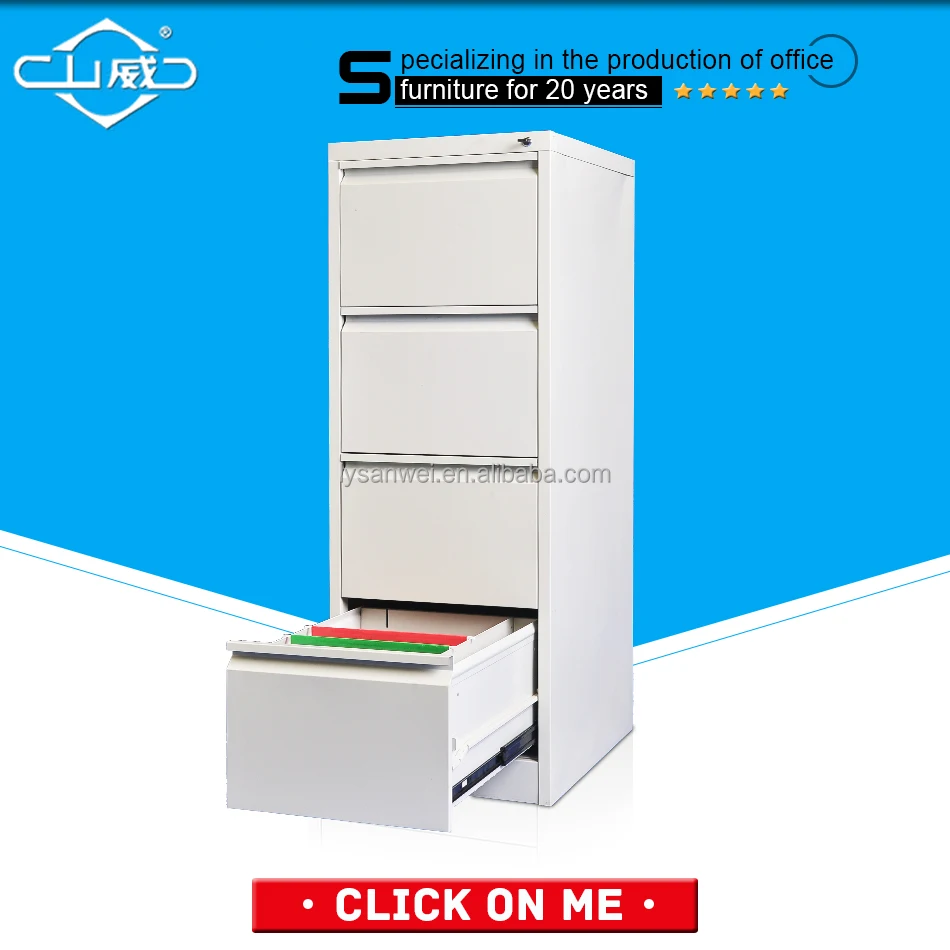 wide steel drawer metal vertical filing cabinet