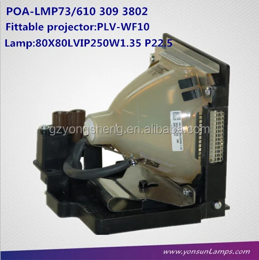 Original Sanyo POA-LMP73 projector lamps for Sanyo PLV-WF10 projector