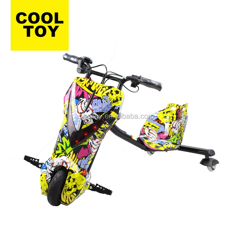 Saber New SASO COC Certificated Cooltoy New Kids Three wheels electric scooter drift trike with LED light