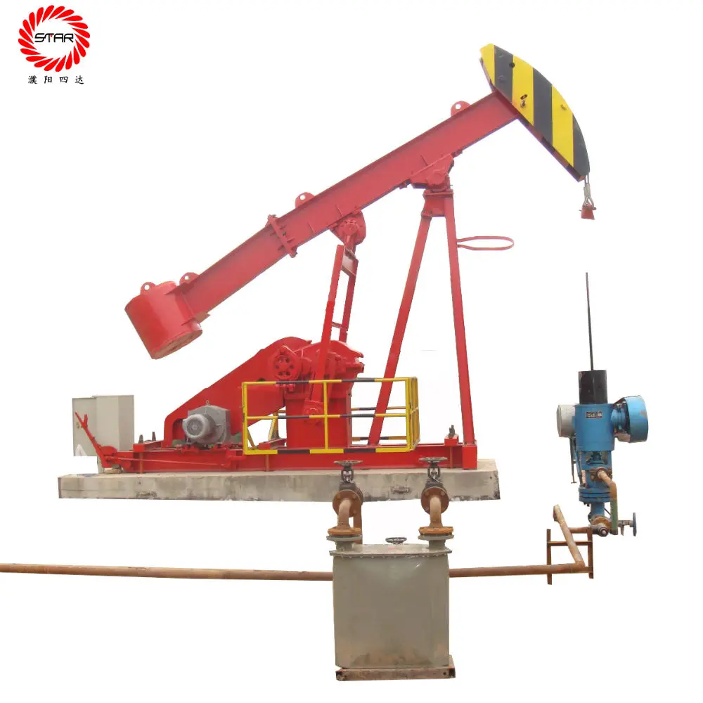 
Gear Reducer Oil Well Equipment Electric Double-horse Oil Beam Walking Beam Simple New Kowtow Machine 