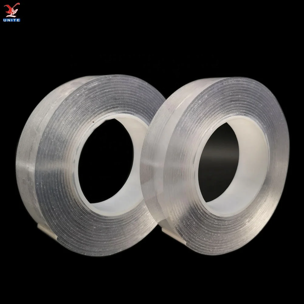 
High quality Nanometer PU gel reusable removable washable double sided Lvy Grip Tape 