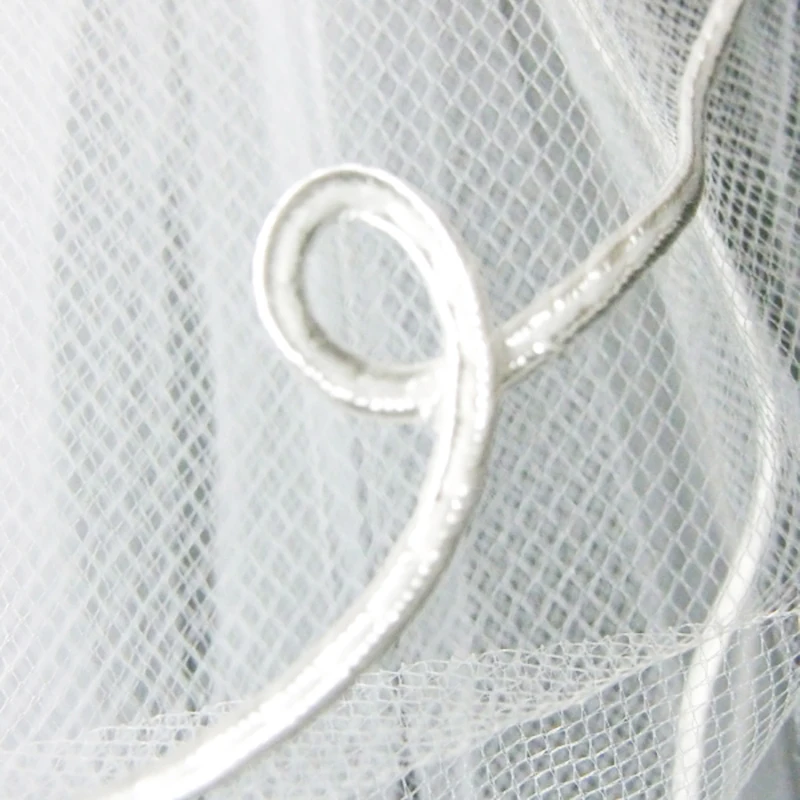 
Hot Sell Wholesale Elegant Appliques Long Wedding Accessories Bride One Layer Lace Bride Veil 