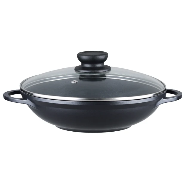 
die cast aluminum non stick chinese wok 