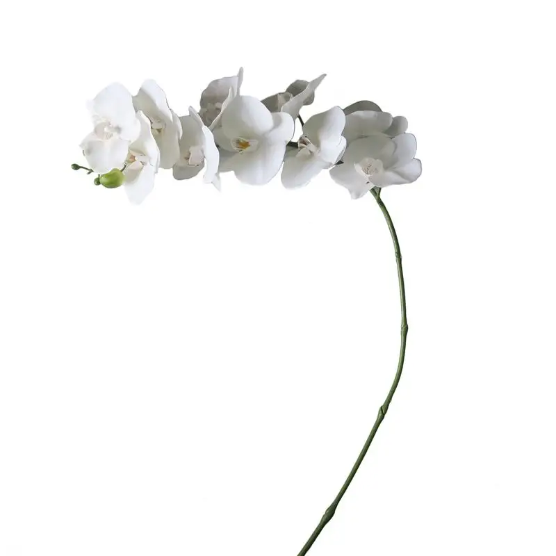 High quality 97CM 10 flowers and 2 buds phalaenopsis artificial latex orchid