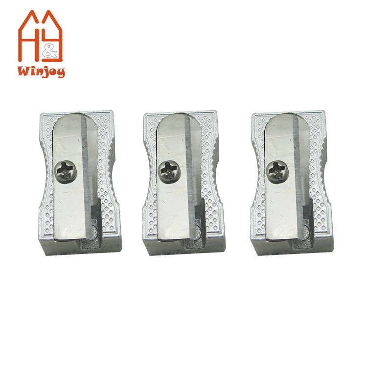 Wholesale Cheap Durable School Stationery Pencil Sharpener Single Hole Students Metal Pencil Sharpener Brands