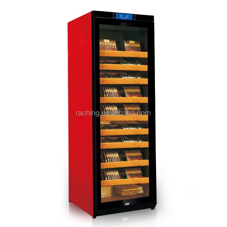 Wooden electronic cigar humidor with large capacity and constant humidity control