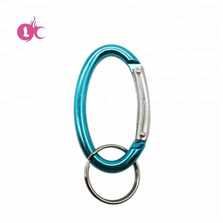 
Manufacturer promotion gifts Oval round shape aluminum carabiner 
