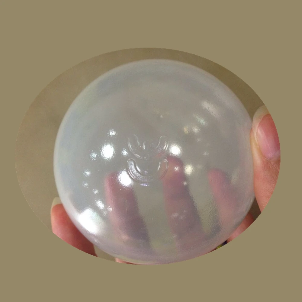 65mm LDPE Soft Plastic toy ball, Play Tent Tunnel Pool Toys For Children Kids clear plastic balls