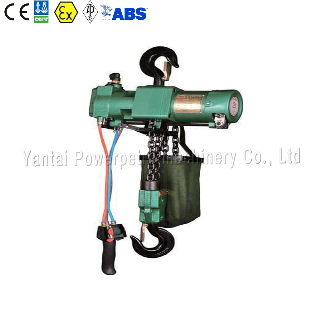
1t-50t Pneumatic Chain Hoist Lifting Cargo Air Hoist Used for Mining 