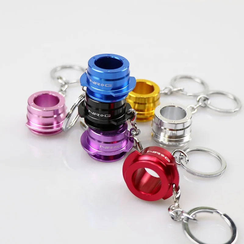 
JDM enthusiast NRG quick release device keychain modification accessories steering wheel key chain 