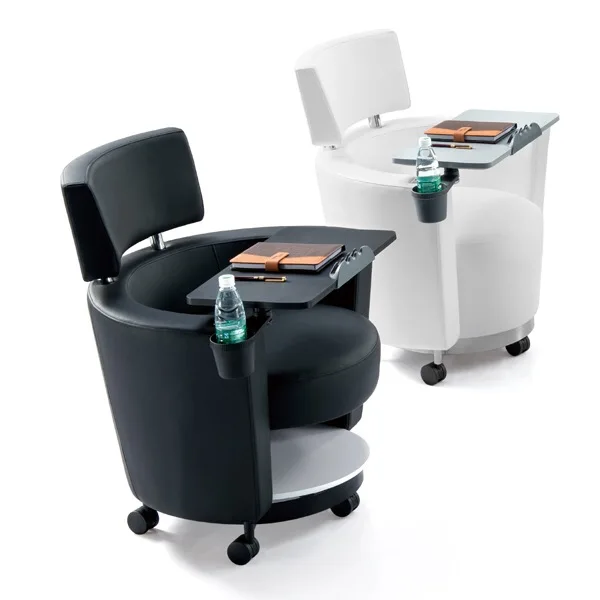 Mobile type training chair with removable castors for training room