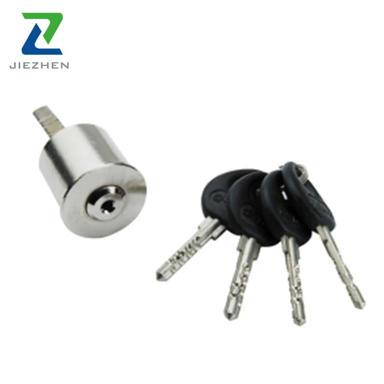Top security brass mortise round cylinder