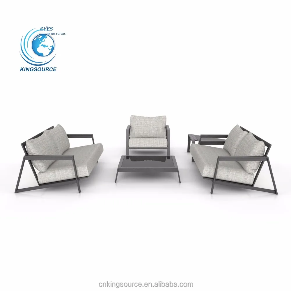
All weather garden outdoor metal sofa set aluminum furniture 
