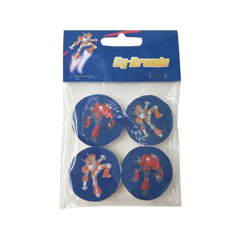 
China boys girls school stationery cartoon 4 erasers 
