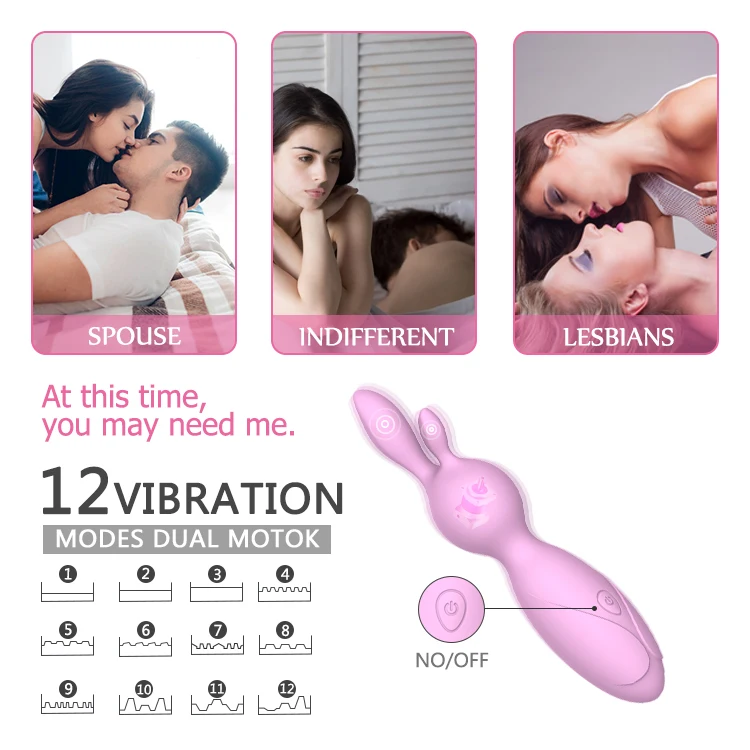 New Design Japan Female IPX5 Waterproof Adult Sex Toys Women Using Sex Silicon Rabbit Vibrator In Sex Product