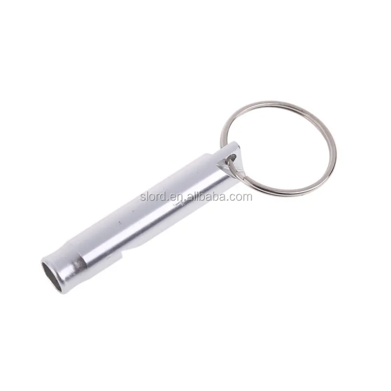 Aluminum Whistle EDC Sport Emergency Survival Whistles with Key Chain