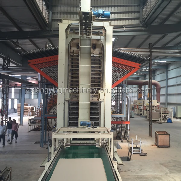 Particle board production line