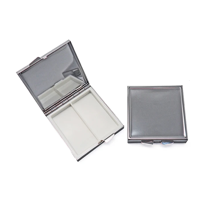 Blank square pill box metal wholesale pill case box