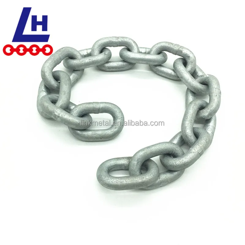 G80 12mm Hot Dip Galvanized Alloy Steel 2-1/8 CM490 CM690 Marine Mooring Stud Link Anchor Chain