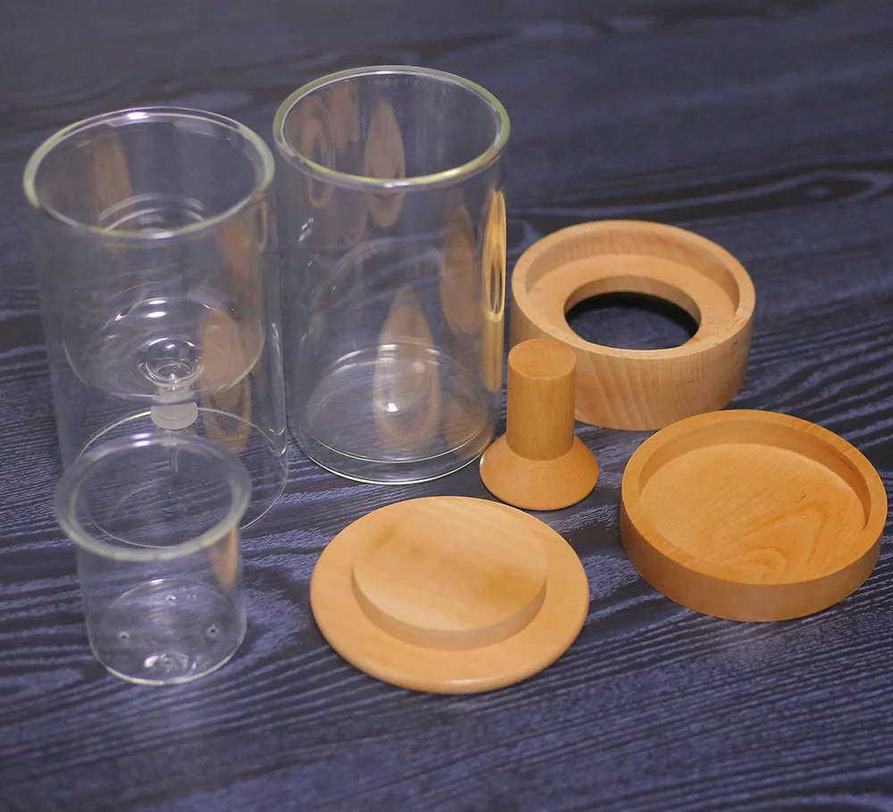 high borosilicate cold drip glass jar iced cold brew coffee maker