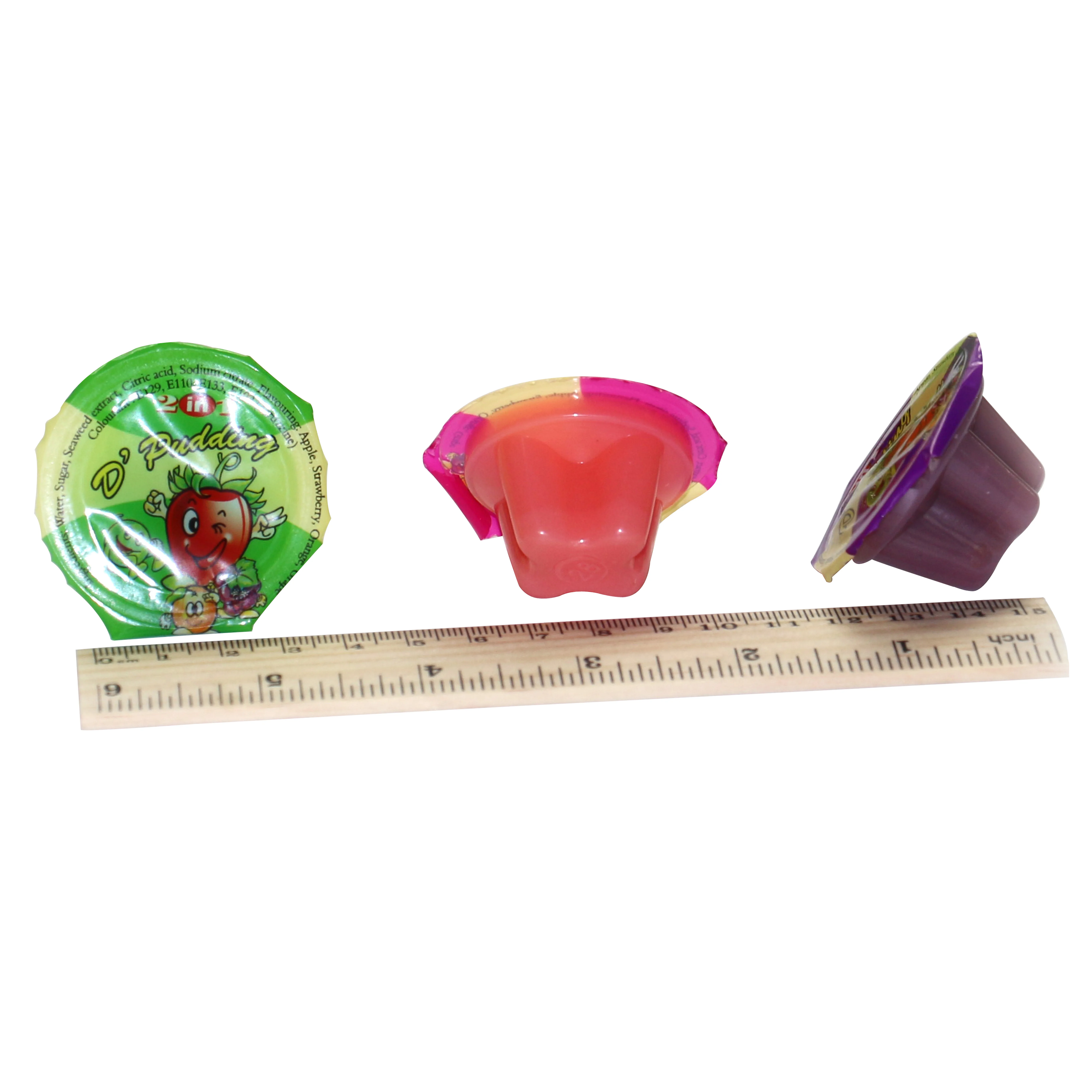 Fruit pudding & jelly in jar/jelly pudding