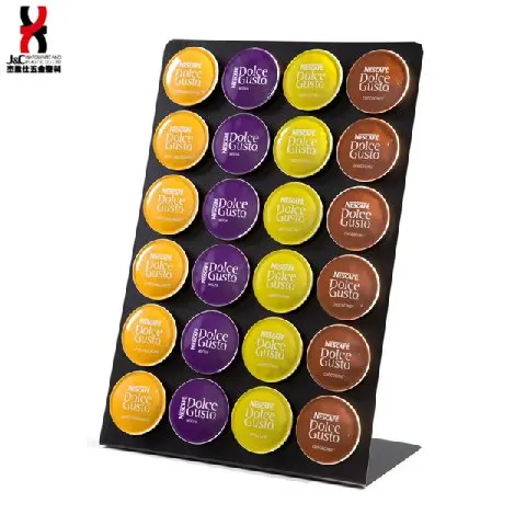 Metal black dolce gusto coffee capsule 24 pods holder for sale