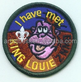 Custom Scouts Plain Leather Jacket Embroidery Badge