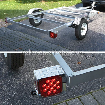 Большой Рыболовный каяк охотничий мотоцикл алюминиевый Универсальный автомобильный прицеп Алюминиевый напольный комплект 4 фута x 8 футов