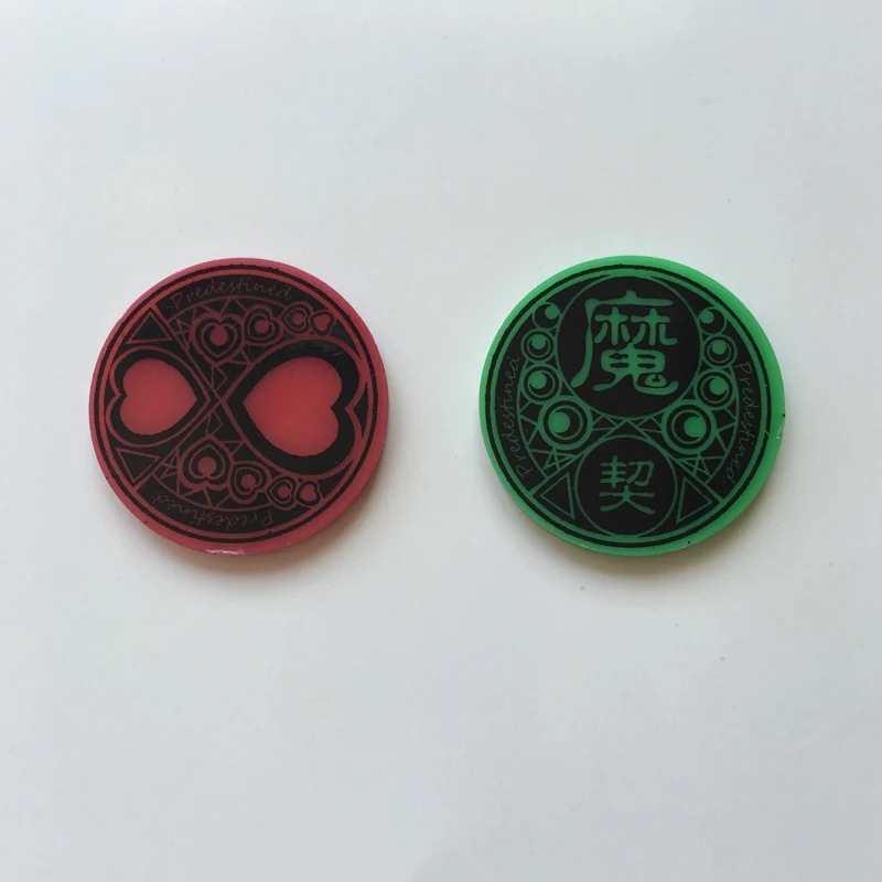 Трафаретная печать на заказ пластиковая маркерная монета