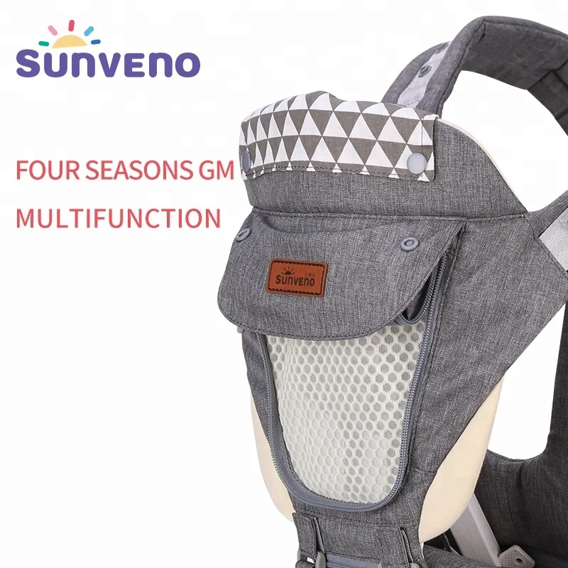
New Upgraded SUNVENO Baby Carrier Front Facing Sling Kangaroo Backpack Pouch Wrap Baby Hipseat baby carrier 