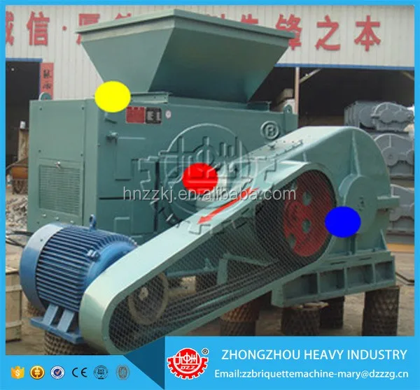 Energy saving high quality roller press coal briquetting machine