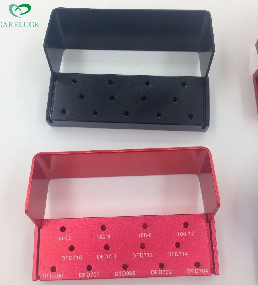 Factory price dental clinic office equipments mobile dental bur block different size and color portable dental bur holders stand