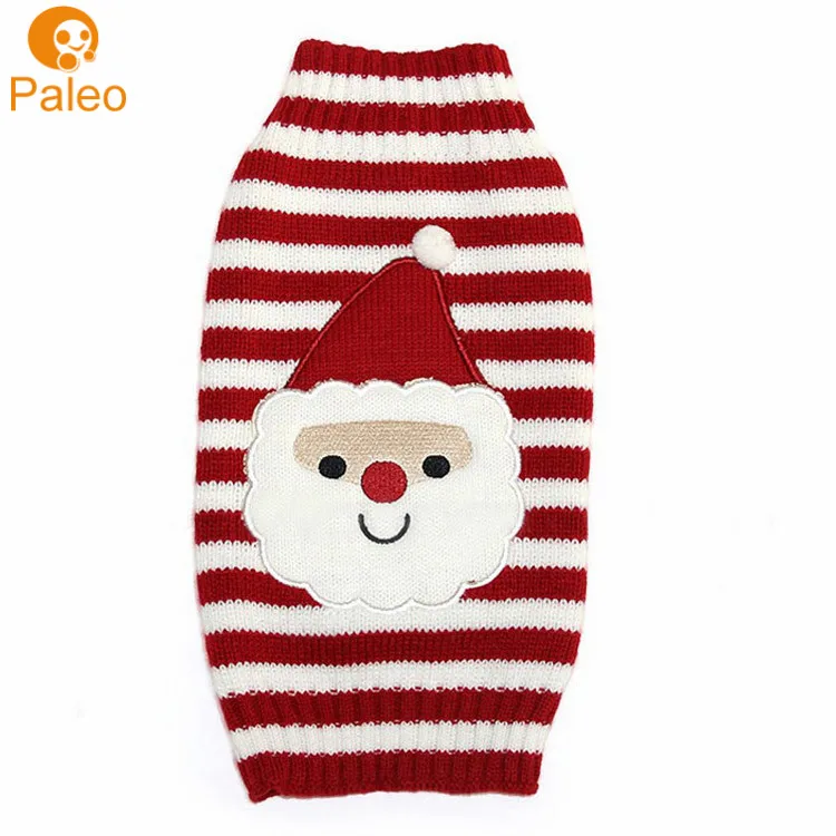 
Factory OEM Hot acrylic material machine knit dog sweater for christmas 