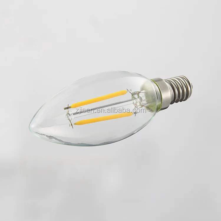
high quality E14 E27 led filament candle flame bulb 6w 