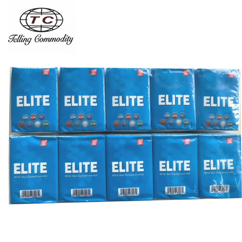 Customized adversting bulk plain pocket facial tissue packs
