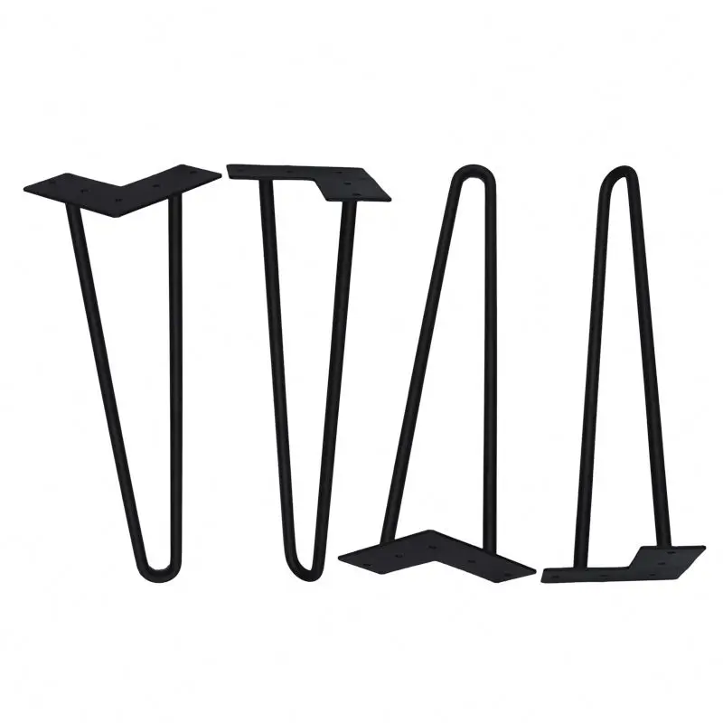 
Chrome Metal Coffee Table Legs solid steel metal hairpin legs 