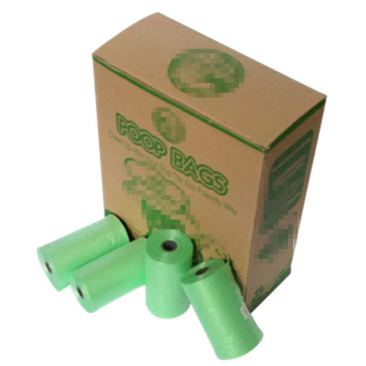 Индивидуальная упаковка HDPE + D2W Биоразлагаемые мешки для собачьего уборки, эко-мешки для продажи