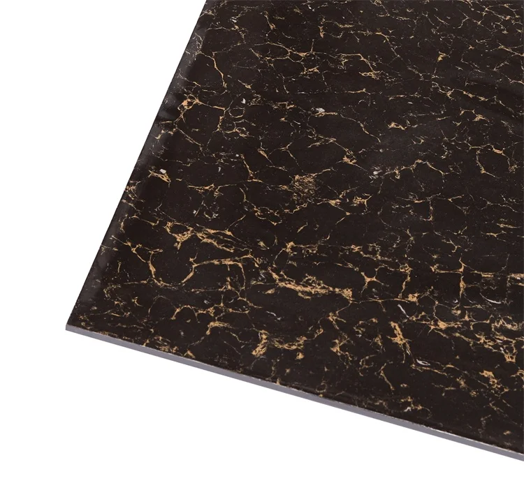Puletty Series 60X60 Industrial Sublimation Gloss Black Ceramic Tile