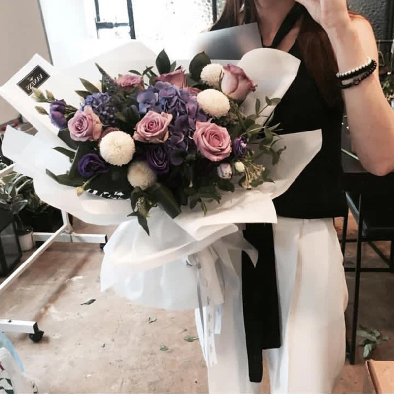 
anti-static eco-friendly mothproof waterproof Feature flower wrapping paper 