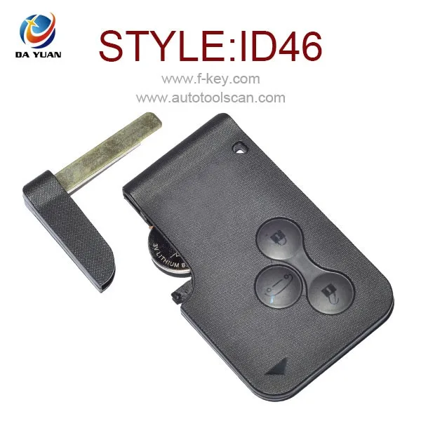 Professional Manufacturer New Products Car Keys For Renault 3 Button 433MHz ID46