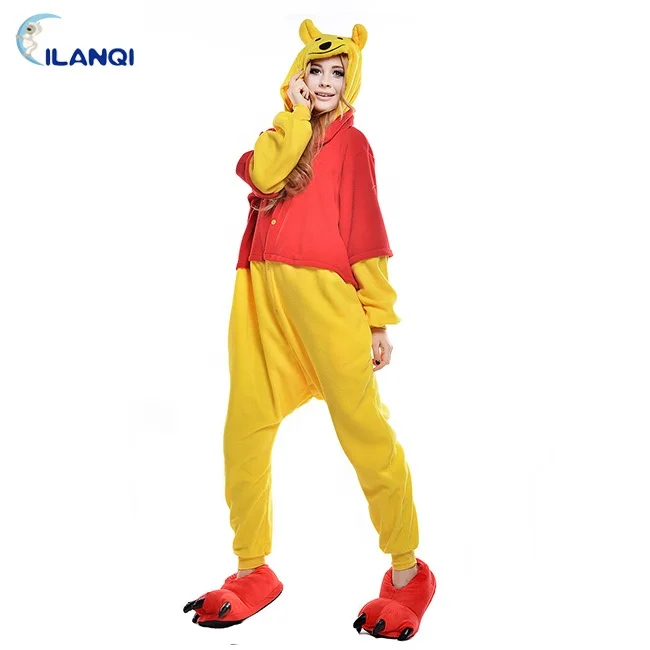 
Cute Cartoon Bear Adult Women Onesie Pajamas For Home 