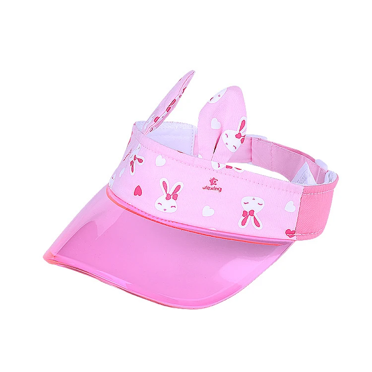 Custom logo Design Visor Hat Wholesale custom fashion cute kids plastic kids sun visor hat