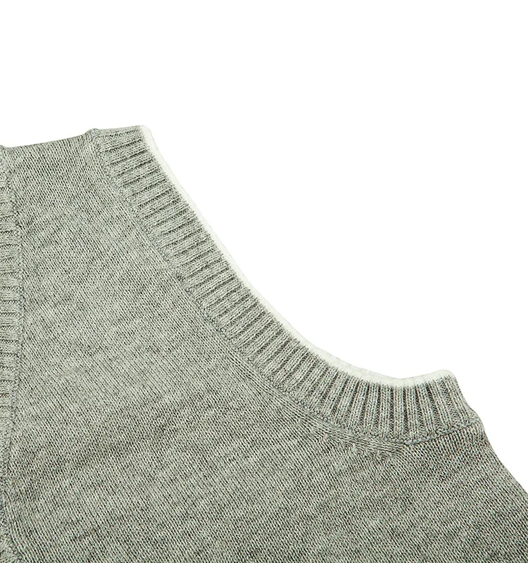 British stylish baby boys v neck grey color school uniform sweater vest