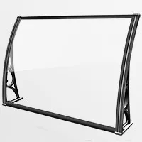 aluminium alloy door canopy DIY awning polycarbonate canopy rain shed sunshade shelter