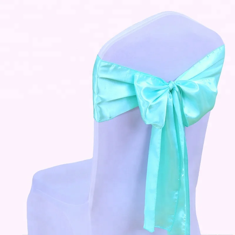 
wedding party banquet decoration burgundy satin chair sashes 