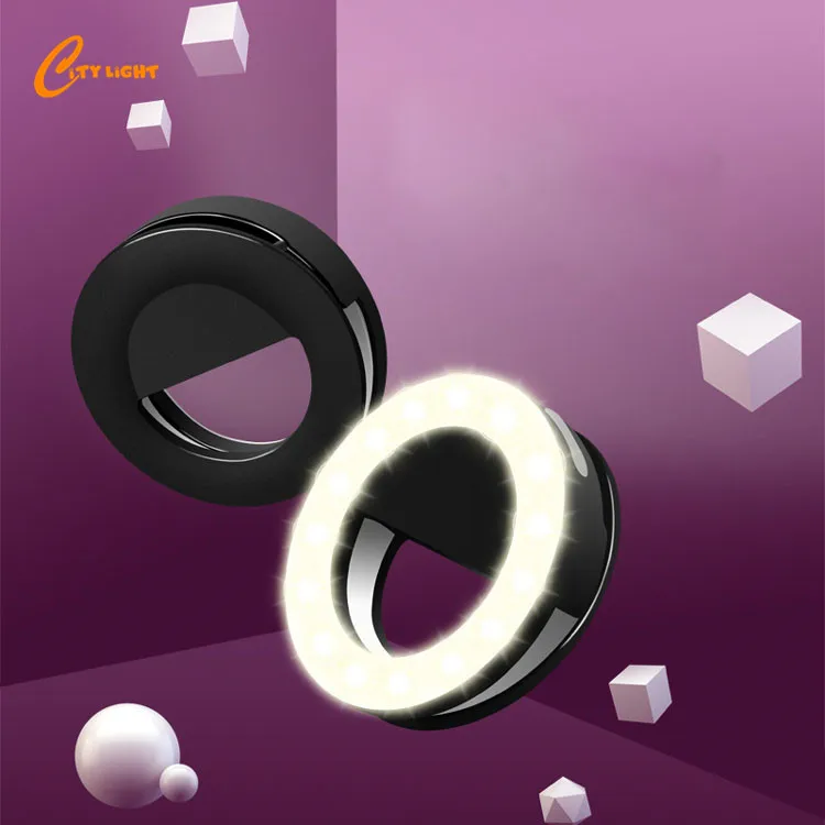 2018 hot sale get beauty rechargeable selfie flashlight for mobile phones