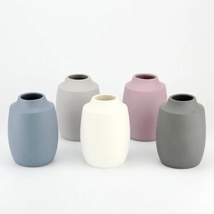 Главная Отель партия свадебный Декор Пользовательские цвет матовой керамической икебана ваза для цветов