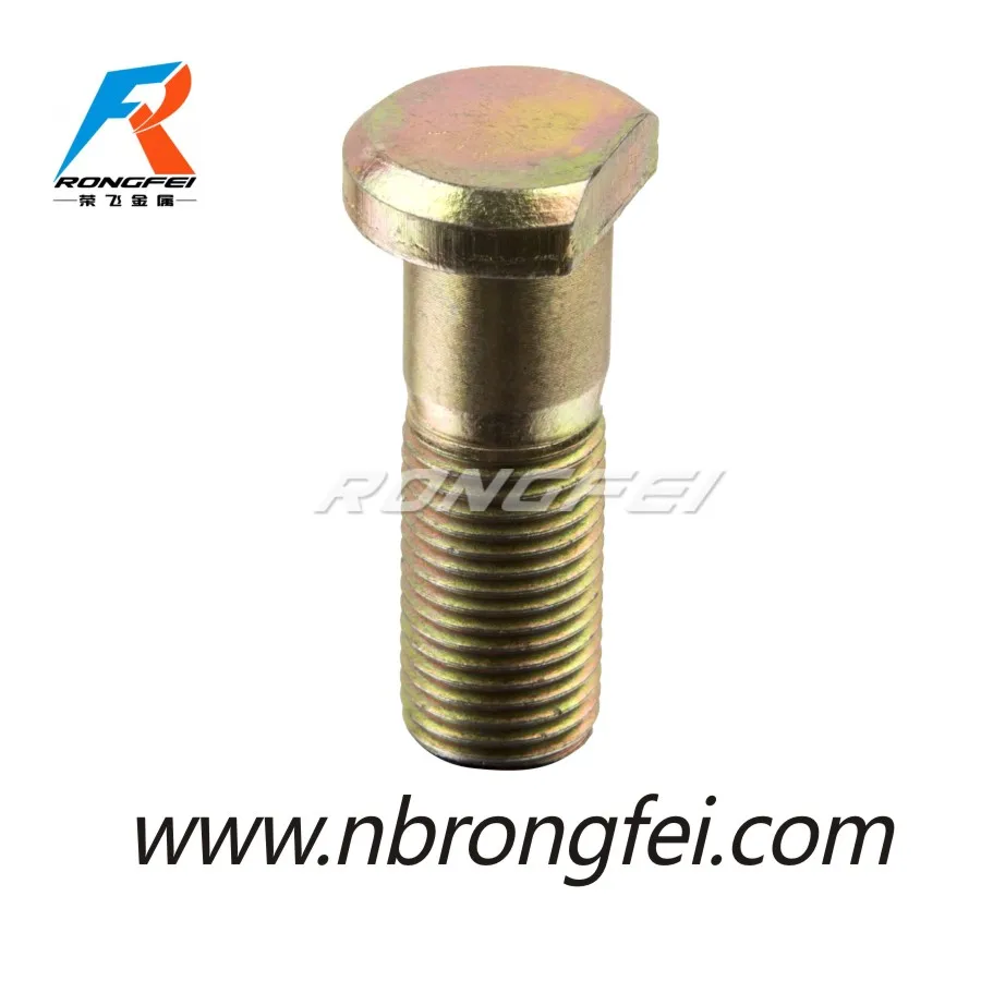 
10.9 grade color zinc coating alloy steel wheel stud 